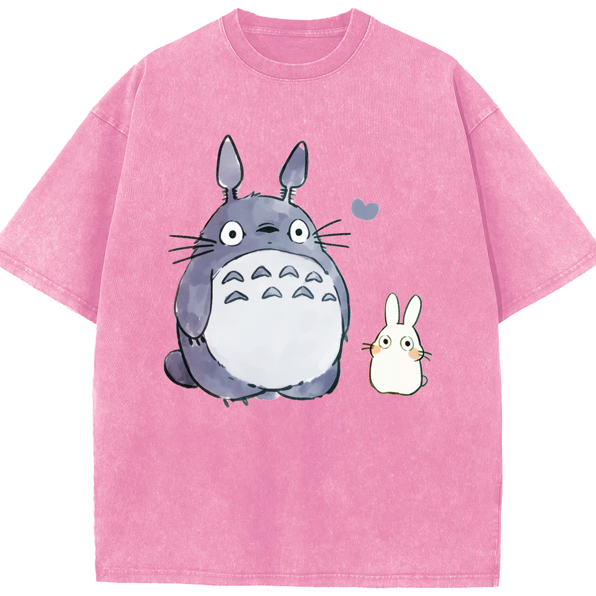 （画像用） となりのトトロ 草壁メイ 草壁サツキ My Neighbor Totoro Satsuki Kusakabe Mei Kusakabe 綿100% ヴィンテージ風 半袖Tシャツ（フロントプリント）